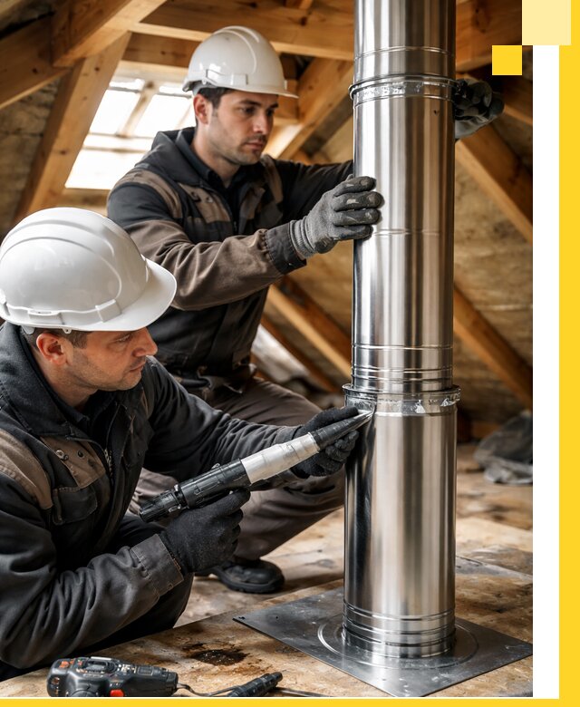 Монтаж дымоходов для каминов в Россоши с гарантией качества