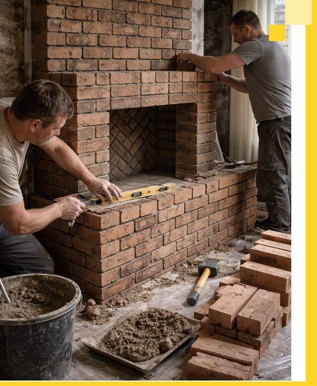 Изготовление и установка кирпичных каминов в Россоши