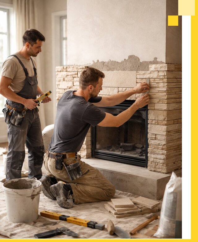 Установка и монтаж каминов для загородного дома в Россоши