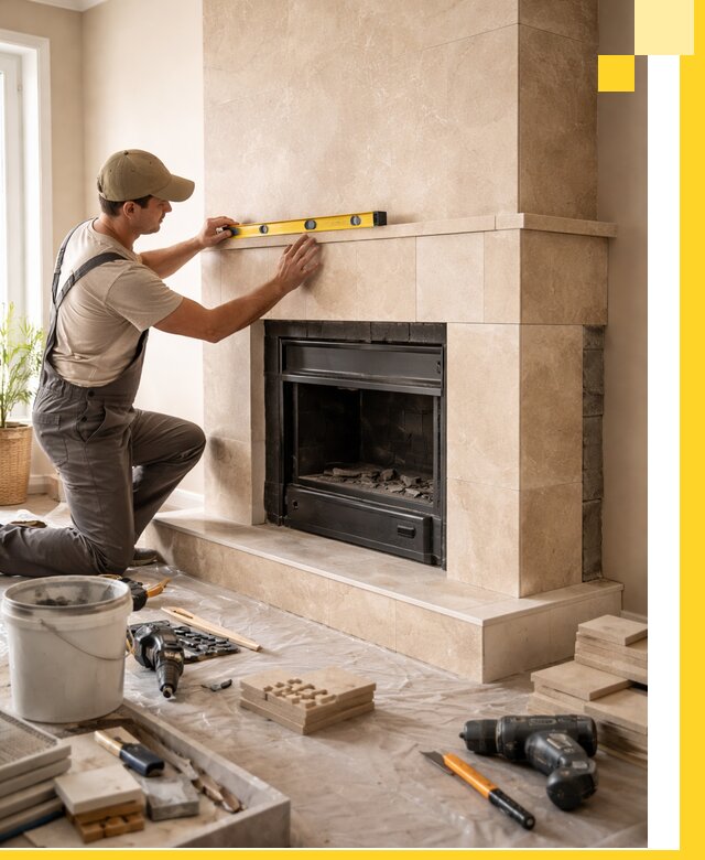 Установка и монтаж каминов в частном доме под ключ в Россоши