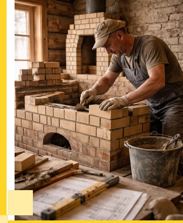 Кладка печей из кирпича в Россоши цены от 31107 р. - ЭриданРсс