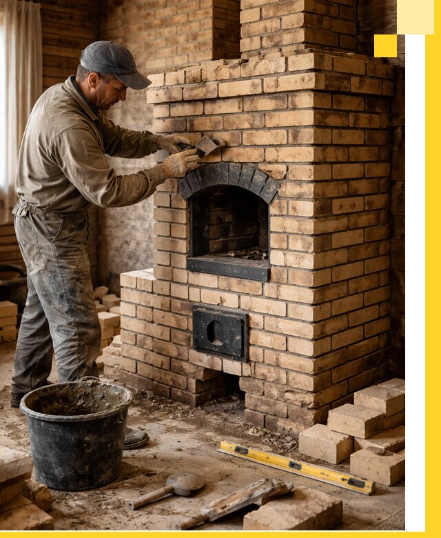Кирпичные печи под ключ в Россоши: проектирование и кладка