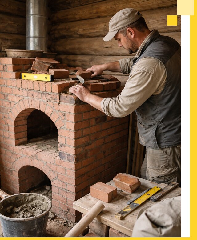 Изготовление и установка русских печей в Россоши под ключ