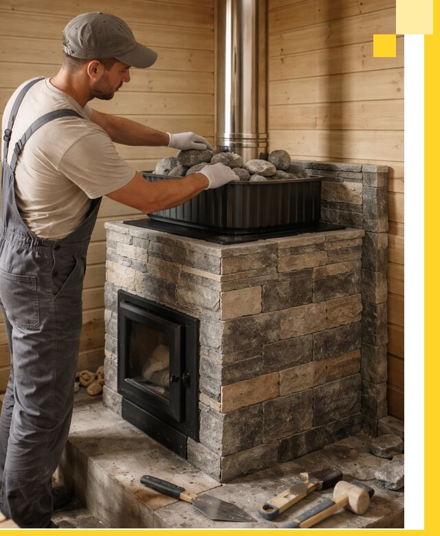 Печи для парной в Россоши, производство, монтаж и обслуживание