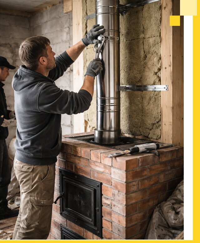 Изготовление и монтаж печей и дымоходов под ключ в Россоши