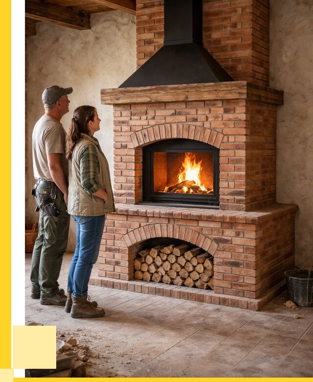 Печи камины из кирпича в Россоши от 124428 р. | ЭриданРсс