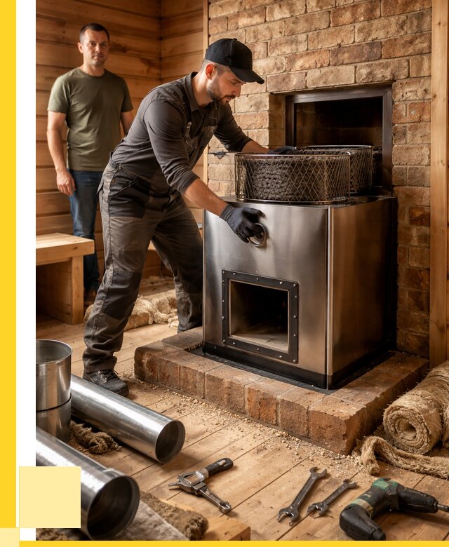 Монтаж банных печей под ключ в Россоши от 18664 р., ЭриданРсс