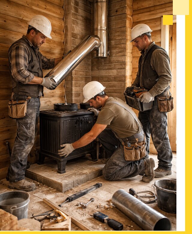 Профессиональный монтаж банных печей и дымоходов в Россоши