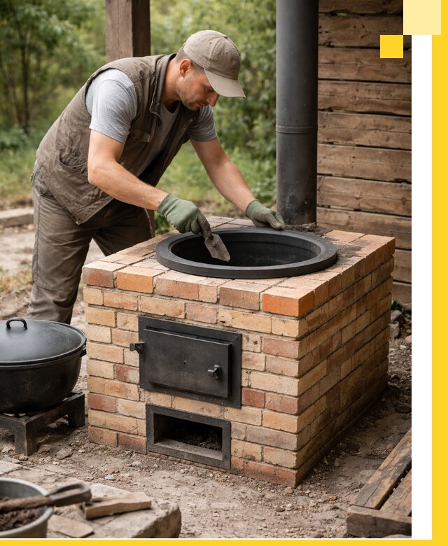 Изготовление и установка печей для казана в Россоши под ключ