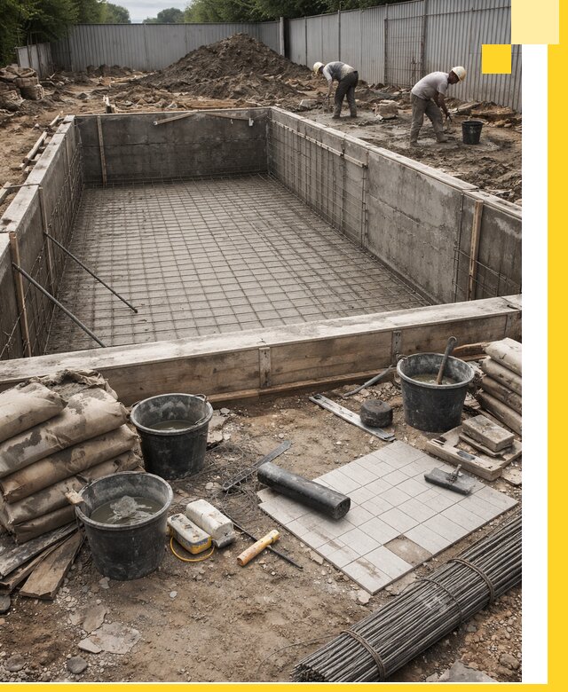 Строительство бассейнов под ключ в Россоши, дизайн и монтаж