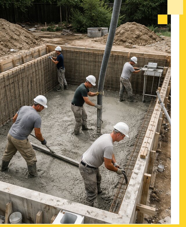 Строительство бетонных бассейнов под ключ в Россоши