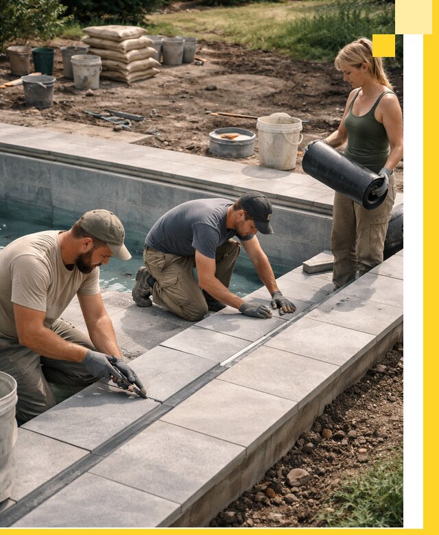 Строительство и монтаж уличных бассейнов под ключ в Россоши