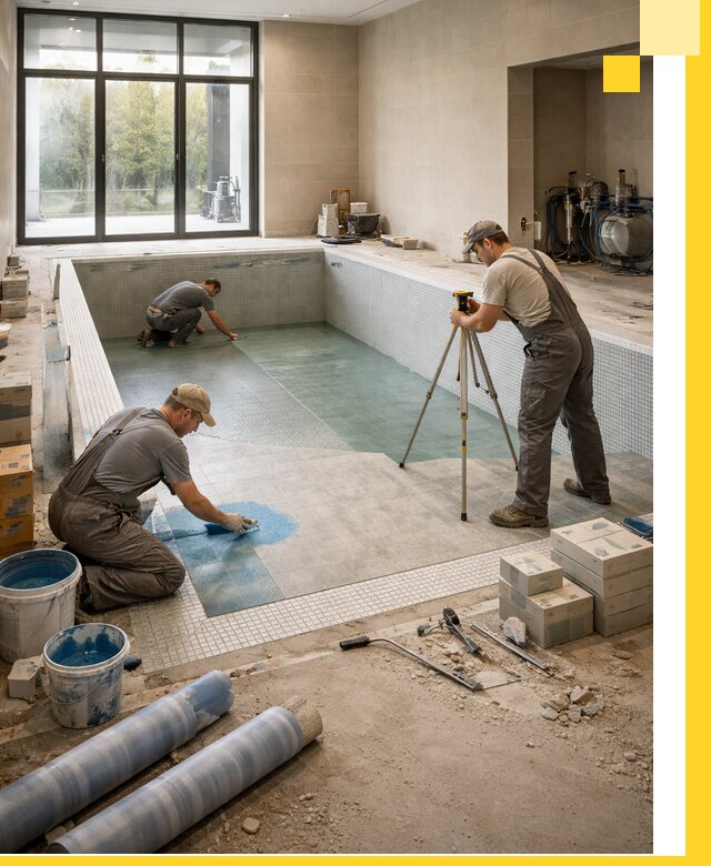 Проект и строительство закрытых бассейнов в Россоши под ключ