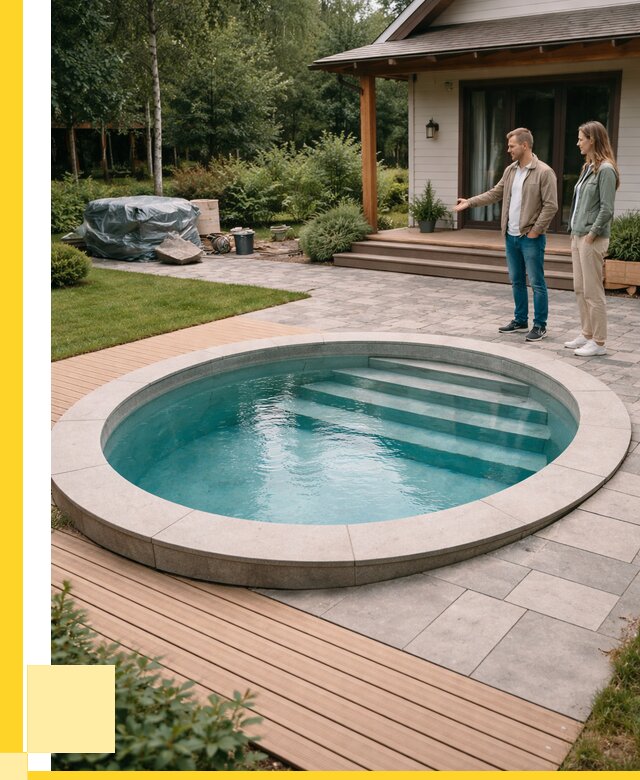 Бассейн на даче под ключ в Россоши от 207380 р., ЭриданРсс