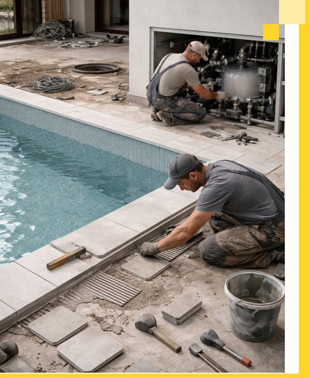 Строительство и монтаж бассейнов в коттедже в Россоши