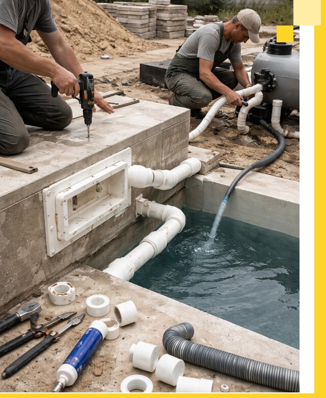 Строительство скиммерных бассейнов под ключ в Россоши