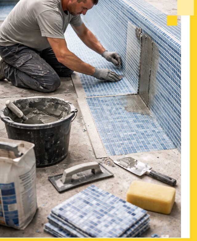 Укладка и ремонт мозаики для бассейнов под ключ в Россоши