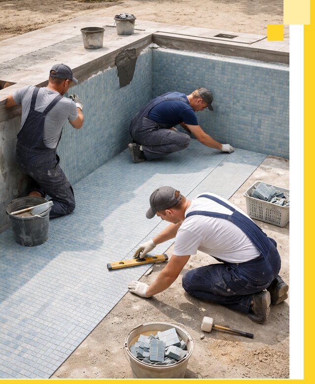 Укладка и установка плитки для бассейнов под ключ в Россоши