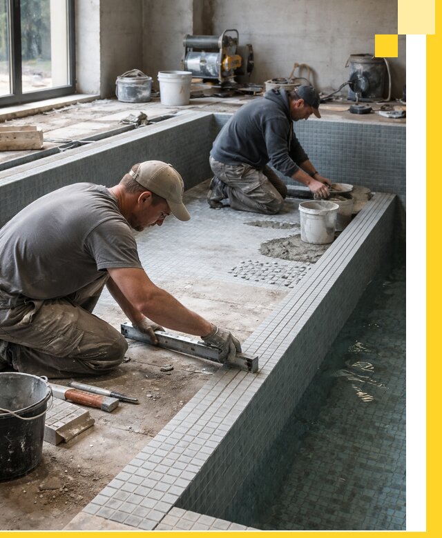 Строительство бассейна в частном доме в Россоши под ключ