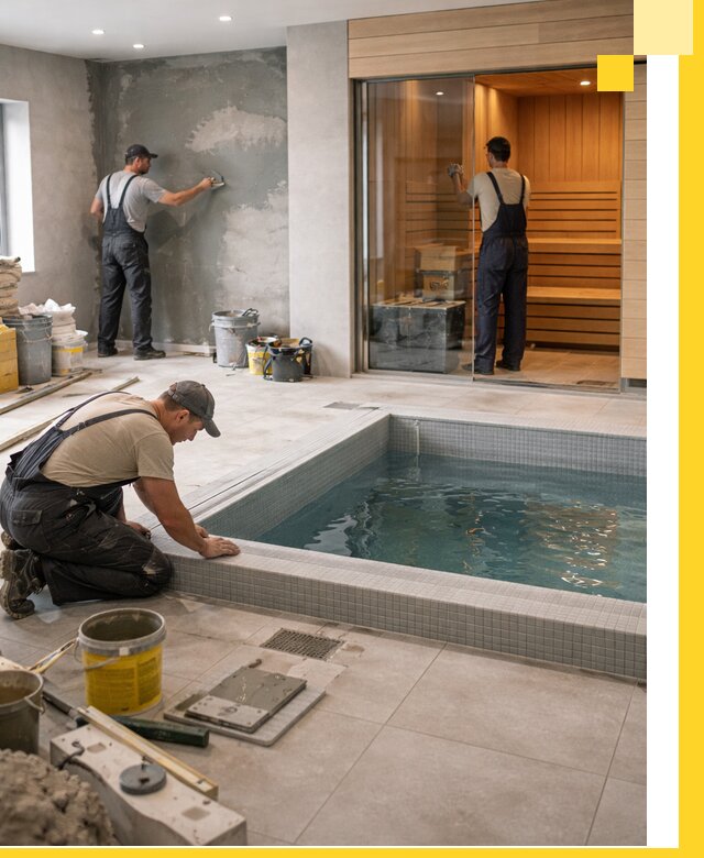 Проектирование и строительство сауны с бассейном в Россоши