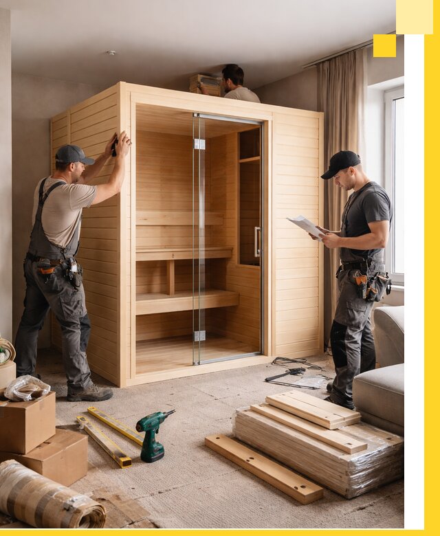 Установка и благоустройство саун в квартире в Россоши