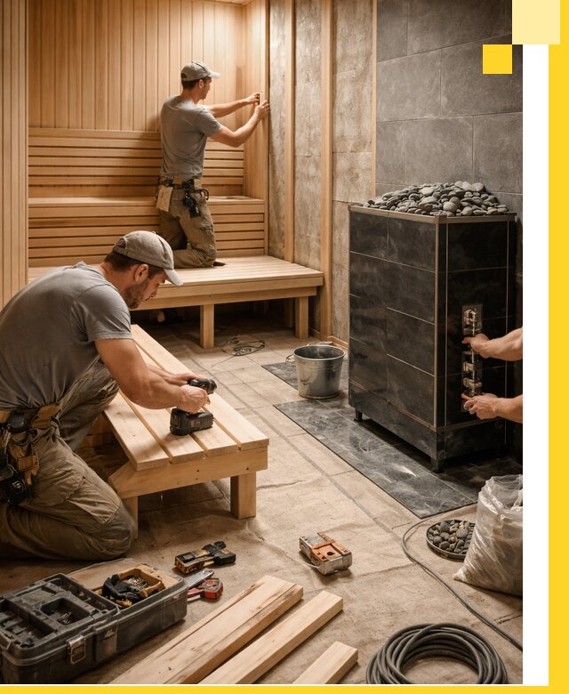 Дизайн и строительство интерьерных саун под ключ в Россоши