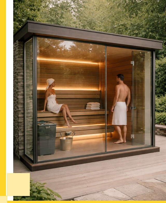 Сауна стеклянная и двери для сауны в Россоши от 259225 р. | ЭриданРсс