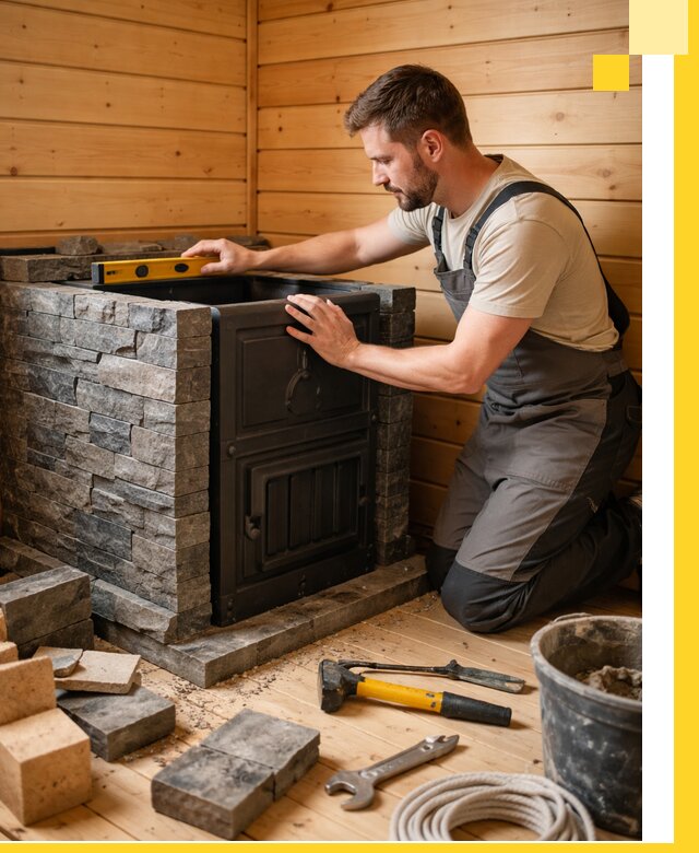 Производство и установка печей для саун под ключ в Россоши