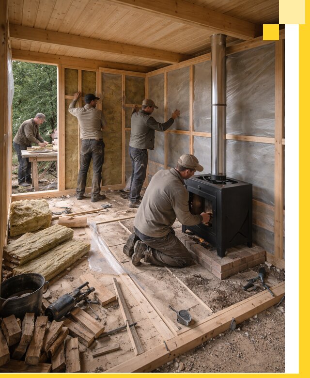 Профессиональный монтаж бань под ключ в Россоши для дома