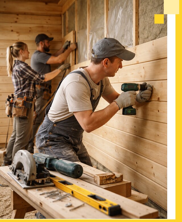 Обшивка бань под ключ в Россоши: отделка стен и потолков