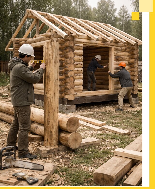 Строительство бань для дачи под ключ в Россоши с доставкой и монтажом