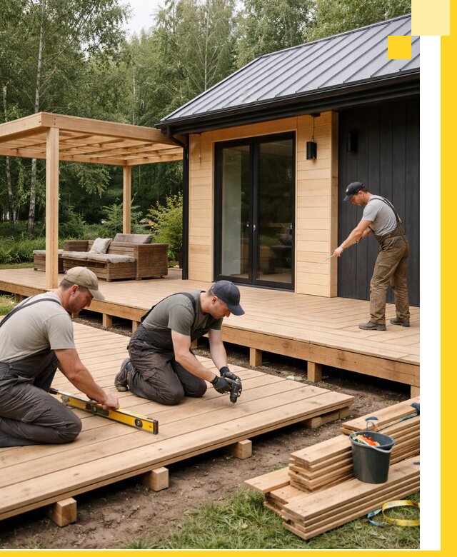 Строительство бань с террасой и бассейном под ключ в Россоши