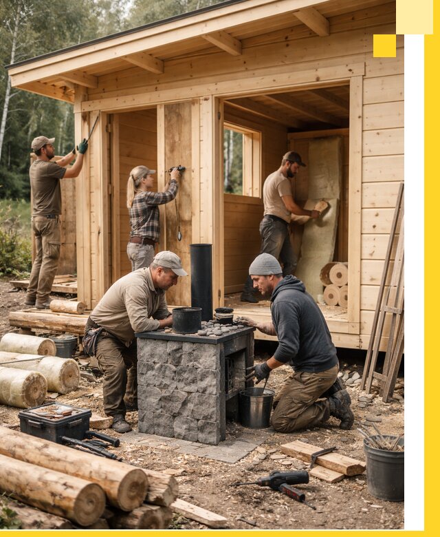 Купить баню под ключ в Россоши строительство монтаж отделка