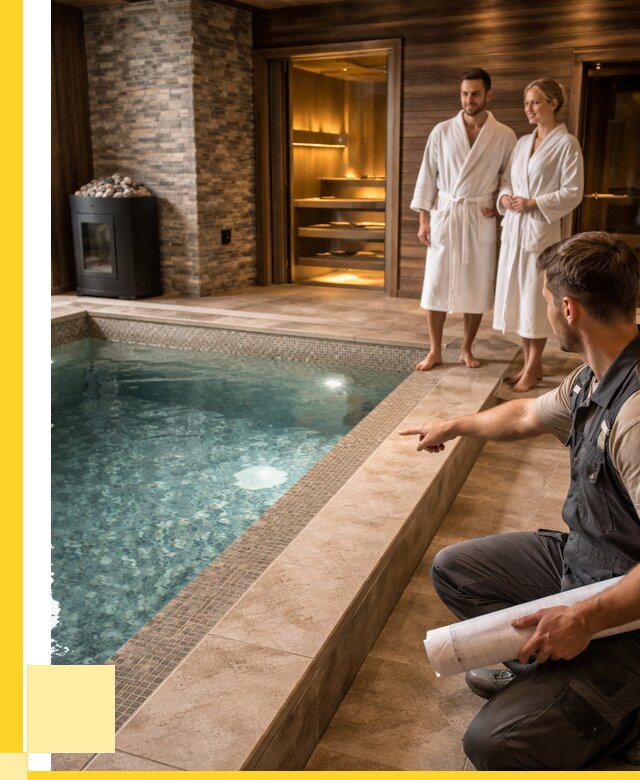 Проект бани с бассейном под ключ в Россоши от 67399 р. | ЭриданРсс