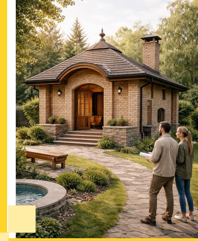 Проект кирпичной бани в Россоши от 31107 р. | ЭриданРсс