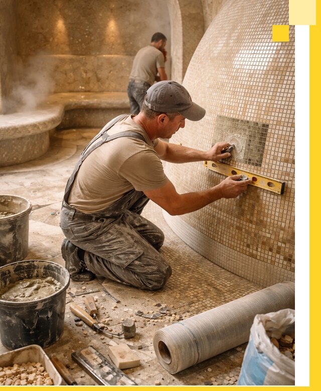 Хамам под ключ в Россоши: проектирование, строительство, отделка