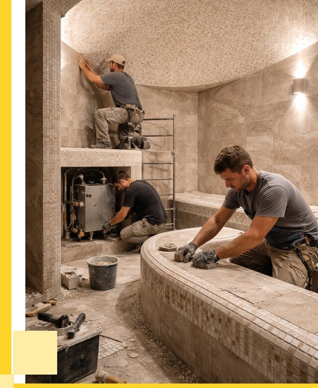 Монтаж хамамов под ключ в Россоши от 259225 р. ЭриданРсс