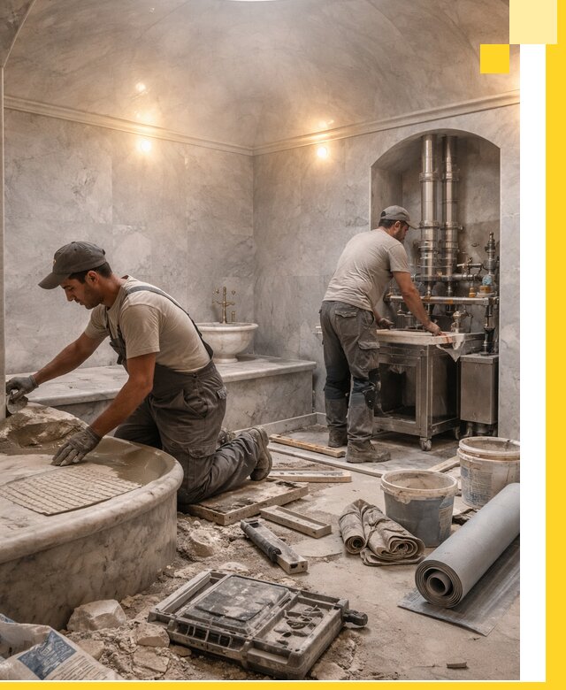 Строительство турецких бань хаммам под ключ в Россоши