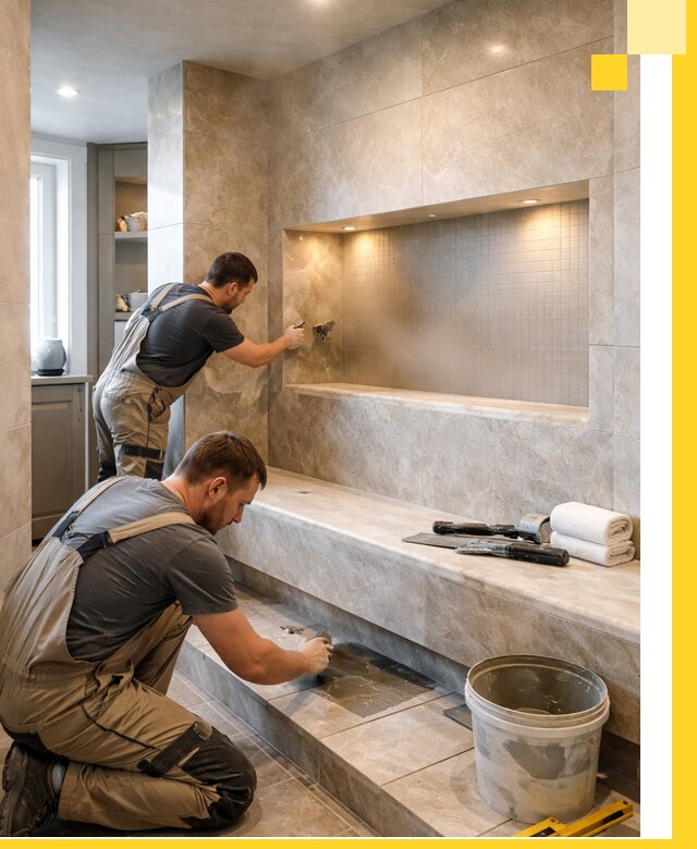 Профессиональное строительство хамама в квартире в Россоши