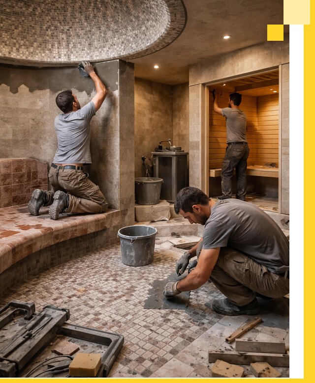 Проект и строительство хамама бани и сауны под ключ в Россоши