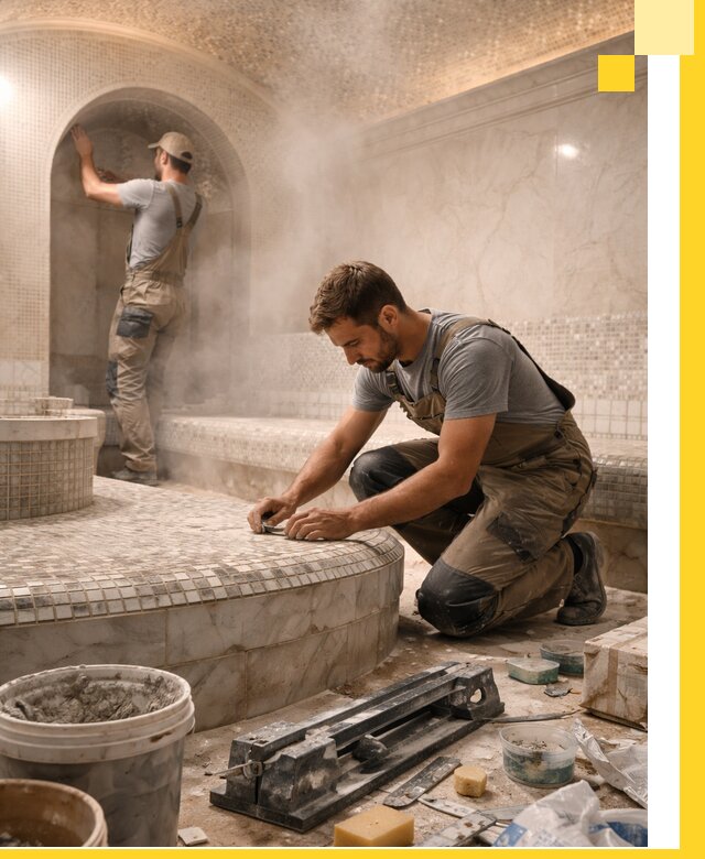 Профессиональный дизайн хамама и SPA под ключ в Россоши