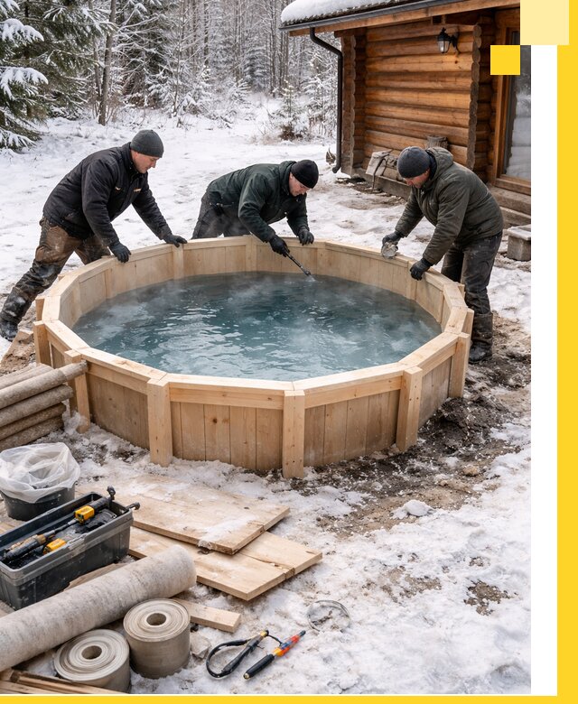 Изготовление и установка ледяных купелей под ключ в Россоши