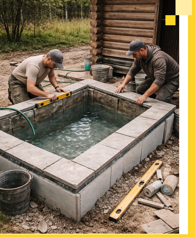 Изготовление и установка холодных купелей под ключ в Россоши